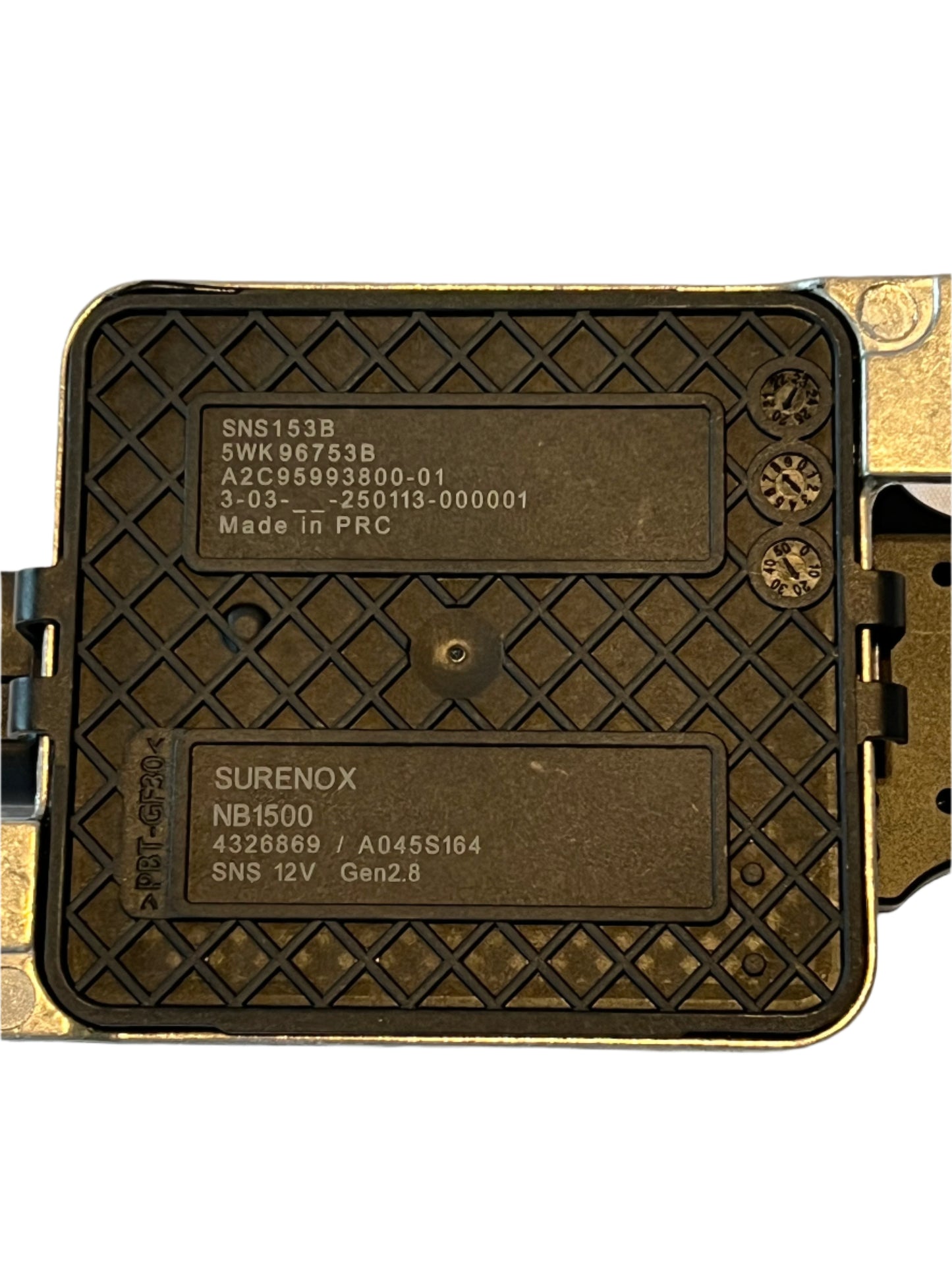 Outlet NOx sensor for Cummins Paccar engines - 1954666, 2872947, 4326869, 5WK96753B